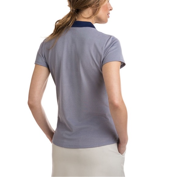 Vineyard Vines Performance Polo Shirt Silvery Blue Medium w MEASUREMENTS! - Picture 5 of 13